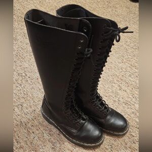 Dr. Martens Black Knee-High Boots
